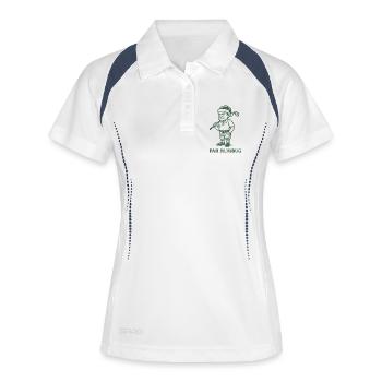 Par Humbug Funny Golf Christmas Golfer - Women's Polo breathable - white/navy - Front