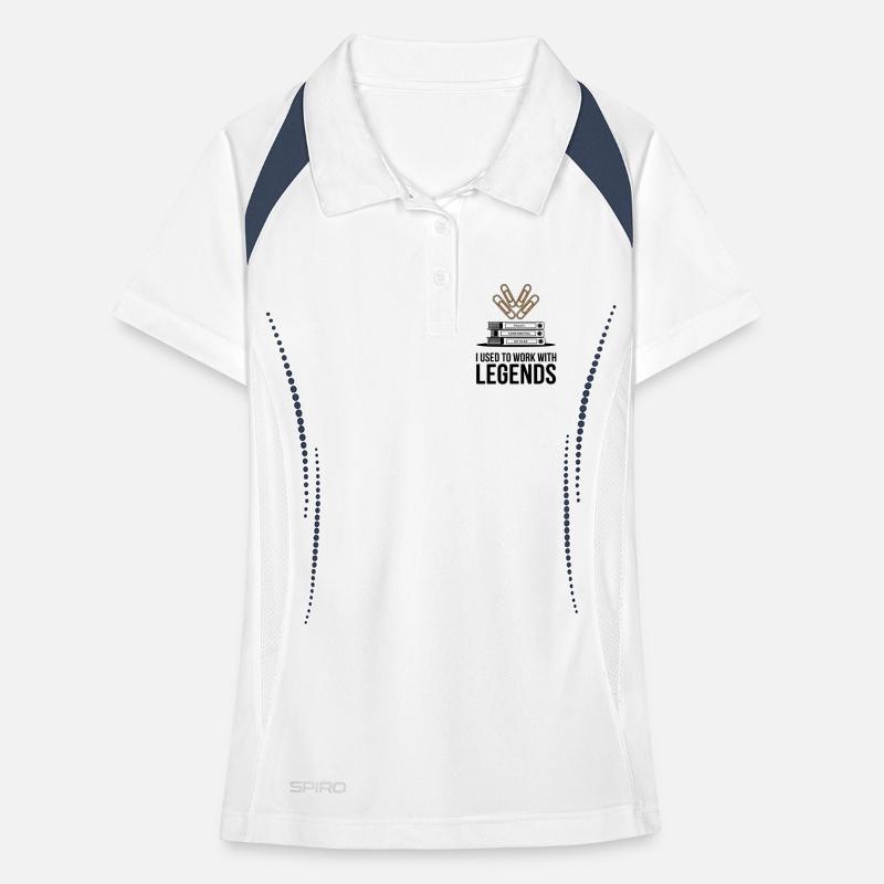 J’avais l’habitude de travailler avec les légendes Cadeau d’adieu pour collègue Polo respirant Femme