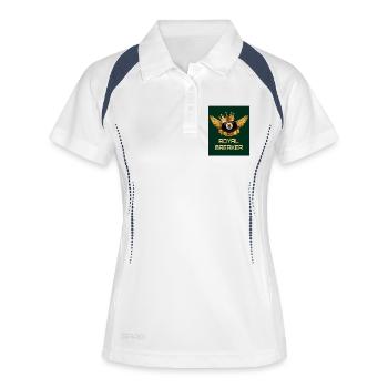 Royal Breaker – Le coup du roi - Polo respirant Femme - blanc/marine - Devant