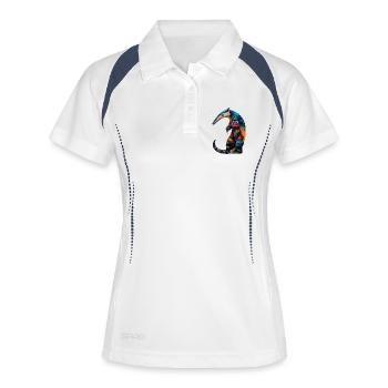 Anteater Tamandua Anteater Large anteaters - Women's Polo breathable - white/navy - Front