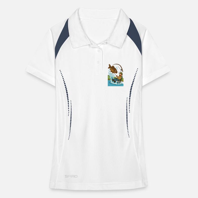 Surprising catch while fishing Women's Polo breathable