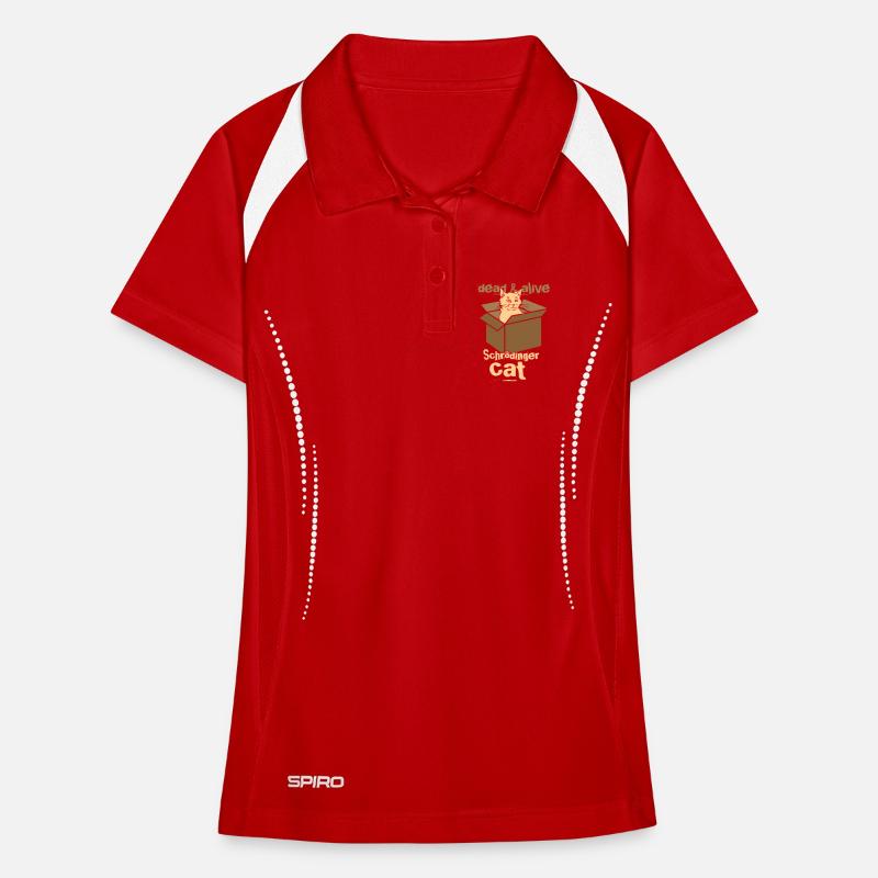 Le chat de Schrödinger Polo respirant Femme
