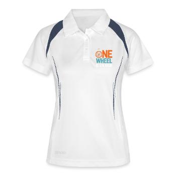 Unicycle - Women's Polo breathable - white/navy - Front