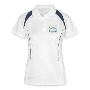 60 Birthday Legends sont nés en 1966 - Polo respirant Femme - blanc/marine - Devant