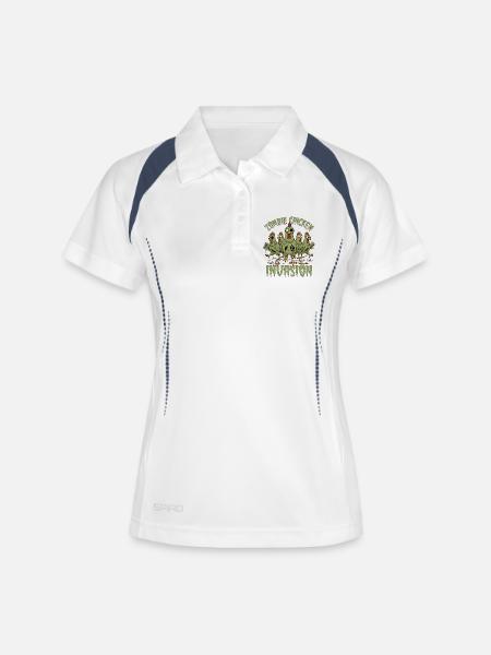 Zombie Chicken Invasion - Women's Polo breathable - white/navy