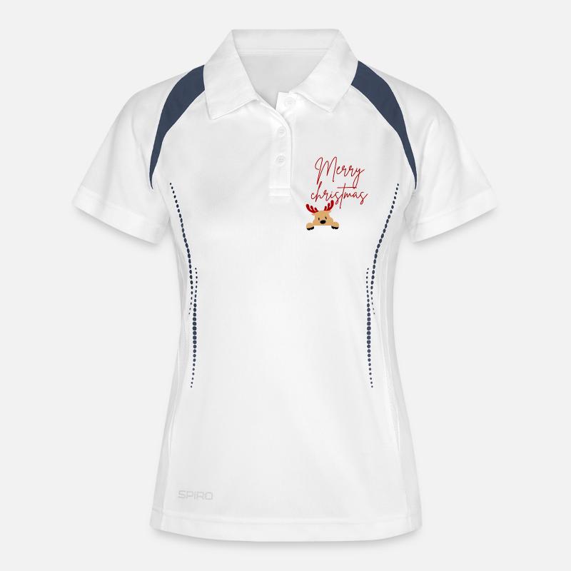 Merry Christmas - Women's Polo breathable - white/navy
