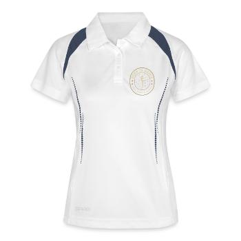 Ballet Dance Shirt, Born to Dance - Women's Polo breathable - white/navy - Front