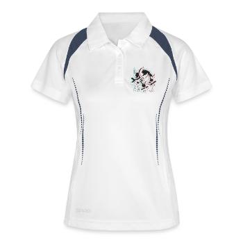 Dabbing Easter Bunny Family, Moon Squad - Women's Polo breathable - white/navy - Front