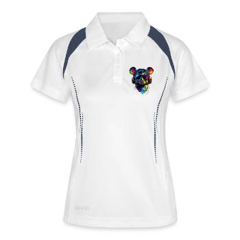Rats Souris mignonnes Souris Souris naines Souris - Polo respirant Femme - blanc/marine - Devant
