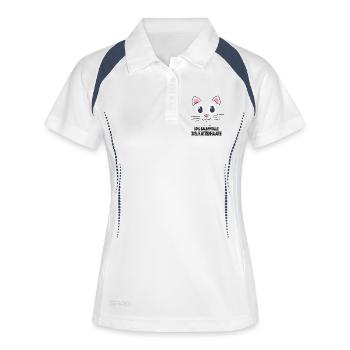 Cat Cat Owner Cat Saying Gift Katzenli - Women's Polo breathable - white/navy - Front