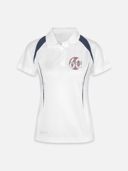 60th Birthday 1966 Gift for Men and Women - Women's Polo breathable - white/navy
