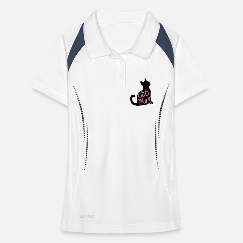 Script néon de Cat Mom Polo respirant Femme