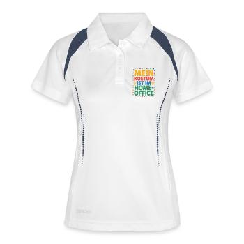 Costume is in the home office carnival carnival office - Women's Polo breathable - white/navy - Front