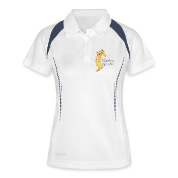 Favorite Blanket Thief Official Sleep Shirt - Women's Polo breathable - white/navy - Front