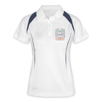 Enseignant en soins infirmiers : mes élèves me gardent infirmier enseignant - Polo respirant Femme - blanc/marine - Devant