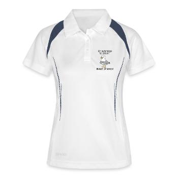 Almost Smiled – Grumpy Seagull for Morning Grouches - Women's Polo breathable - white/navy - Front