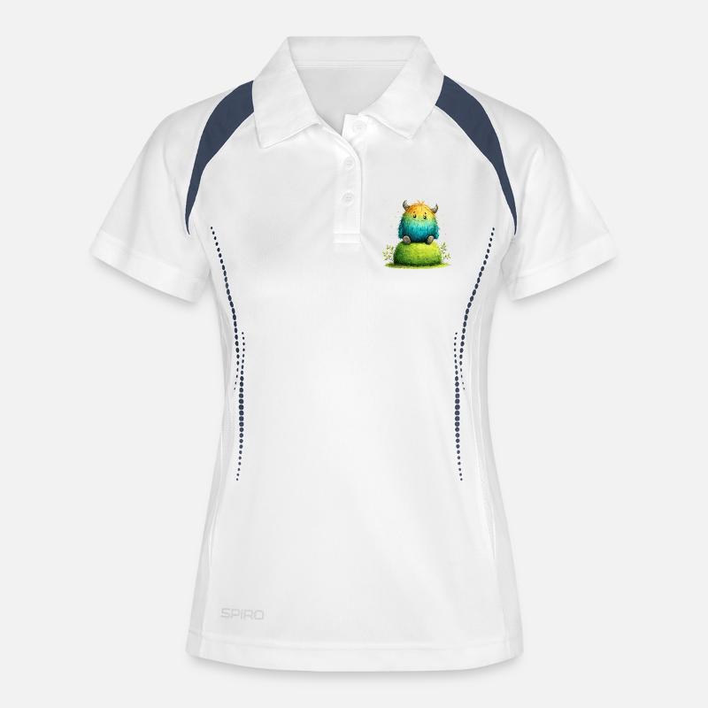 Rainbow Cuddly Morpe Meadow Joy - Women's Polo breathable - white/navy