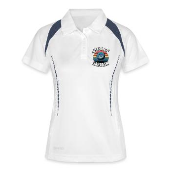 Chance of Sarcasm - Retro Grin - Women's Polo breathable - white/navy - Front