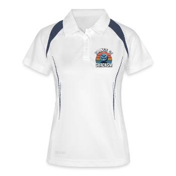 Chance of Sarcasm - Retro Grin - Women's Polo breathable - white/navy - Front