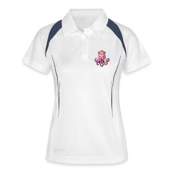 Jellyfish Beer King - Women's Polo breathable - white/navy - Front