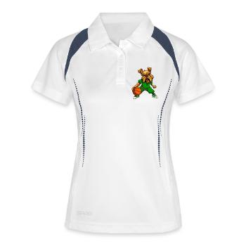 Yorkie Terrier Basketball - Women's Polo breathable - white/navy - Front