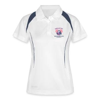VEUX-TU ÊTRE MA MARRAINE TANTE MARRAINE - Polo respirant Femme - blanc/marine - Devant