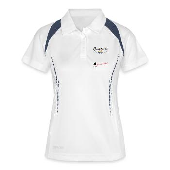 40 ans de tenue du livre d’or 40e anniversaire - Polo respirant Femme - blanc/marine - Devant