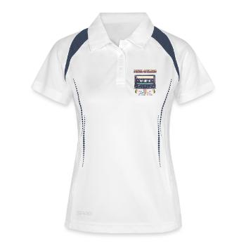 Pencil Operated Retro Tape - Women's Polo breathable - white/navy - Front
