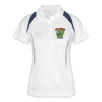Six Seven 67 Zombie Horror Humor Italian Brainrot - Women's Polo breathable - white/navy - Front