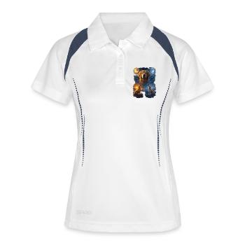 Golden Retriever Two Moons - Women's Polo breathable - white/navy - Front