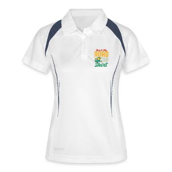 Campeurs Camping Scouts Randonnée en montagne Road Trip - Polo respirant Femme - blanc/marine - Devant