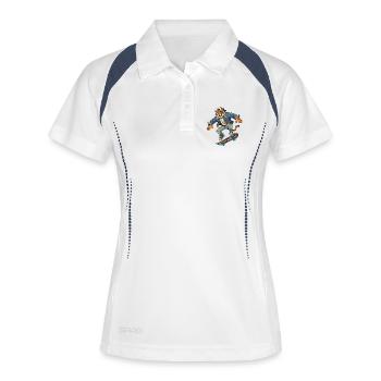 Tiger Skater Denim rétro - Polo respirant Femme - blanc/marine - Devant