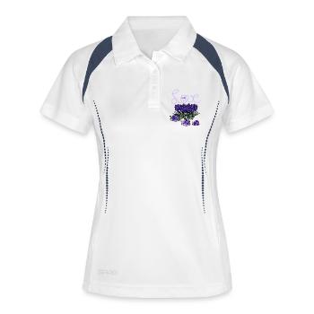 Lavender Snails Garden Hobby Gardener - Women's Polo breathable - white/navy - Front