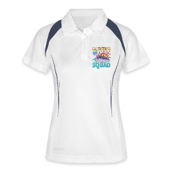 Galentines Cruise Family Vacation Trip Cruising - Women's Polo breathable - white/navy - Front