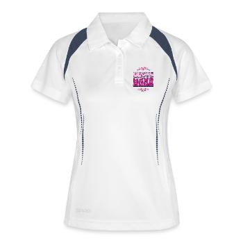 Beste Mama – Perfektes Muttertagsgeschenk - Frauen Polo atmungsaktiv - Weiß/Navy - Vorne