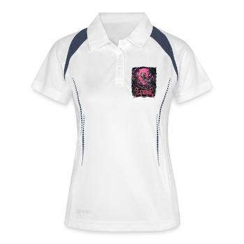 Tropical Skeleton Sunset - Women's Polo breathable - white/navy - Front