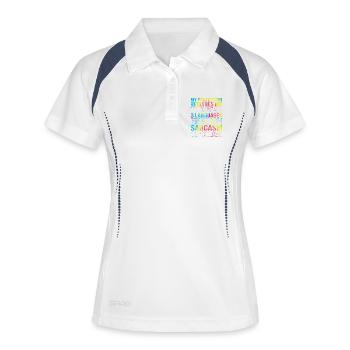Medical Coder - Women's Polo breathable - white/navy - Front