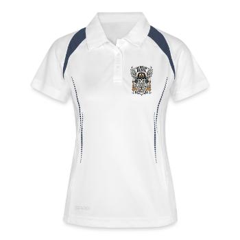 Ride with the Devil | See you in hell | Bikers - Women's Polo breathable - white/navy - Front
