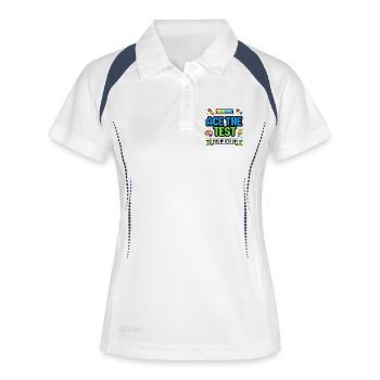 Ace the Test Level Up Test Day Gamer - Women's Polo breathable - white/navy - Front