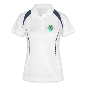Fort-de-France sur la Martinique Souvenir caribéen - Polo respirant Femme - blanc/marine - Devant