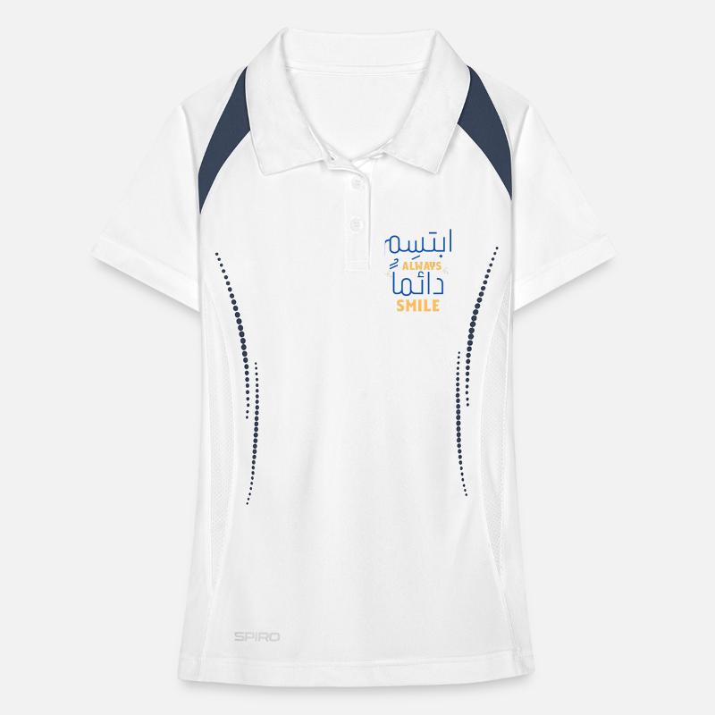 Always Smile Neon Script Polo respirant Femme