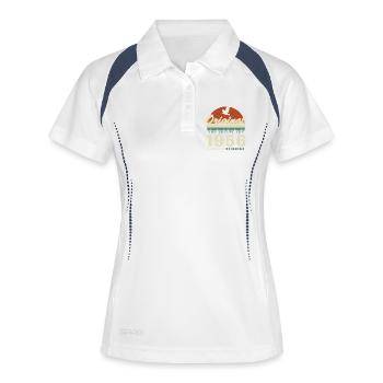 1956 Vintage Rétro Cadeau D'anniversaire - Polo respirant Femme - blanc/marine - Devant