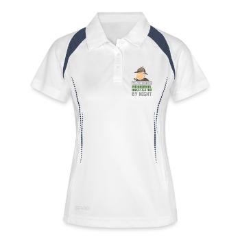 Geisterjagd paranormal geist geisterjäger - Frauen Polo atmungsaktiv - Weiß/Navy - Vorne
