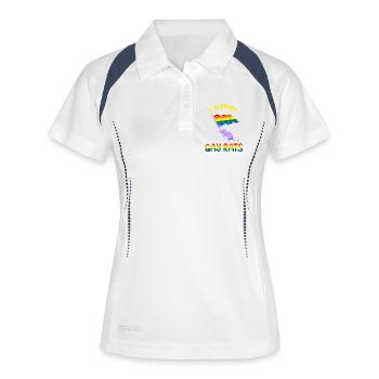 Rat, rat de maison, propriétaire de rats, amoureux des rats - Polo respirant Femme - blanc/marine - Devant