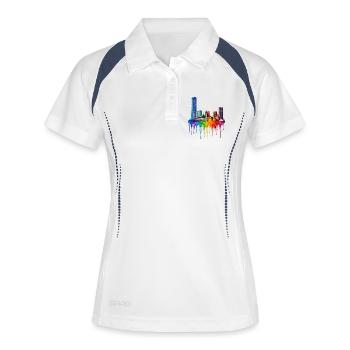 Oklahoma City Oklahoma Dripping Art - Women's Polo breathable - white/navy - Front