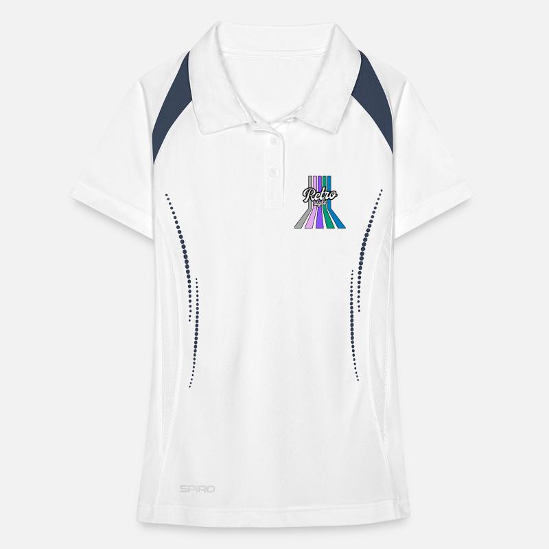 StyleRetro Multicolor Stripes Women's Polo breathable