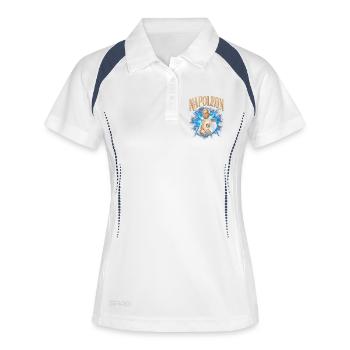 Aura de lampe torche Napoléon - Polo respirant Femme - blanc/marine - Devant