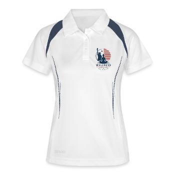 Serenity, Freedom and Well-being - Women's Polo breathable - white/navy - Front