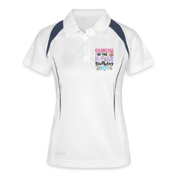 Grandma of The K-Pop Birthday Boy - Women's Polo breathable - white/navy - Front