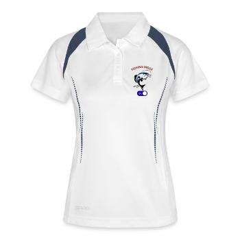 Mode pêche activé Cool Angler Fish Hook Tee - Polo respirant Femme - blanc/marine - Devant